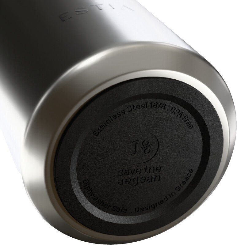Estia Flow Isolierflasche 500 ml – Doppelwandig 12 h Heiss / 24 h Kalt, Edelstahl, Schraubdeckel
