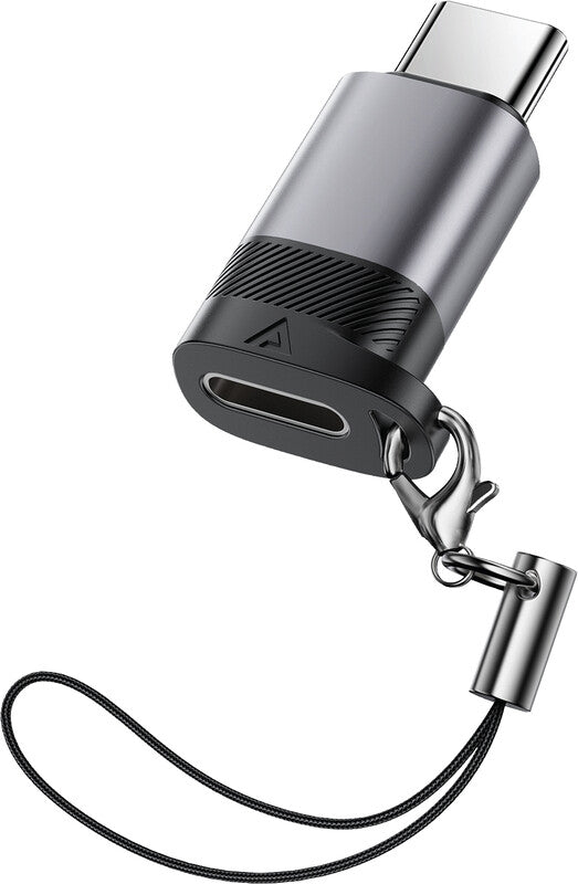 Acefast USB-C Adapter – 30 W (9 V, 3 A), USB 2.0, Aluminium, Metallgrau