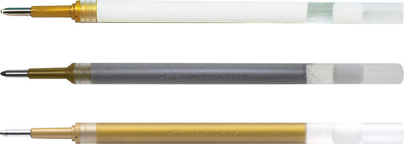 Pentel Rollerball-Mine Hybrid Gel Grip DX – Blau Metallic, 1 mm, Geruchsarm