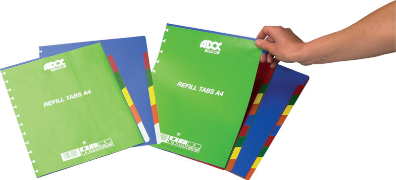 Adoc Register – für A4, Kunststoff (PP), 10-teilig, mehrfarbig
