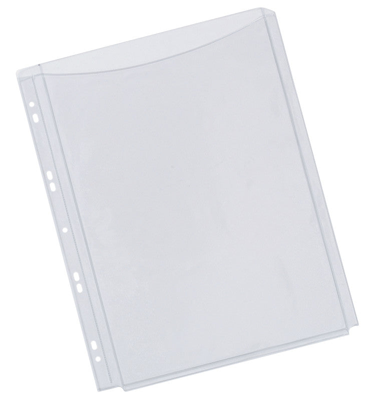 Q-connect Sichtmappe A4 – transparent, Kunststoff, glänzend, 180 µm, 50er-Pack
