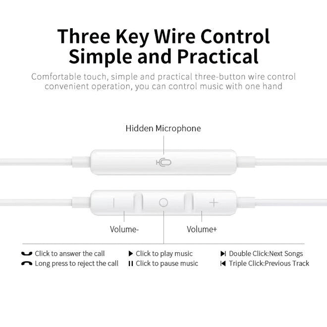 Mu classic In-Ear Headset – USB-C, IPX5 – Weiss