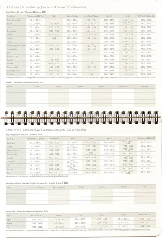 Sigel Conceptum Kalender-Einlage – 1 Monat/2 Seiten, 22 × 21,3 cm, 2027