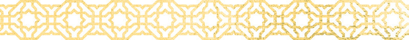 Folia Washi Tape Spitzenbordüre – wiederablösbar, Hotfoil, Papier, 15 mm × 5 m, Gold