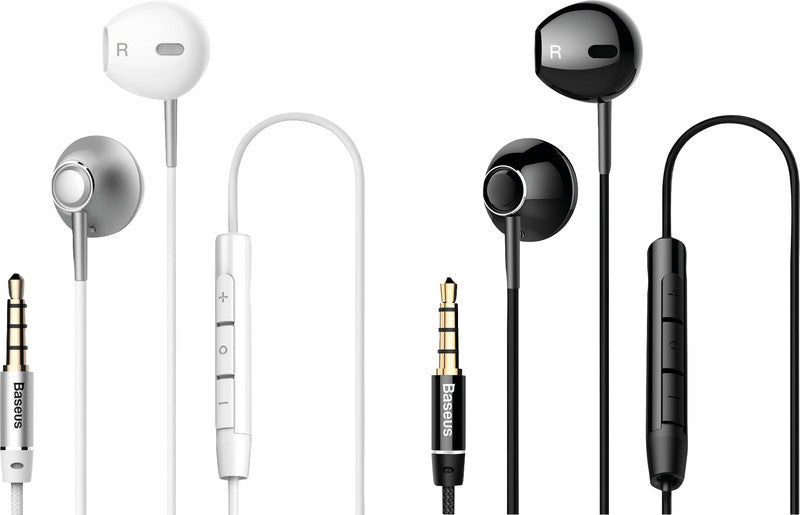 Baseus Encok H06 – In-Ear Headset – 3,5 mm Klinke, 1,2 m Kabel – Schwarz