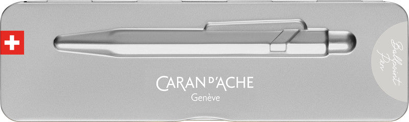 Caran d-Ache Kugelschreiber – Grau Meliert, Aluminium