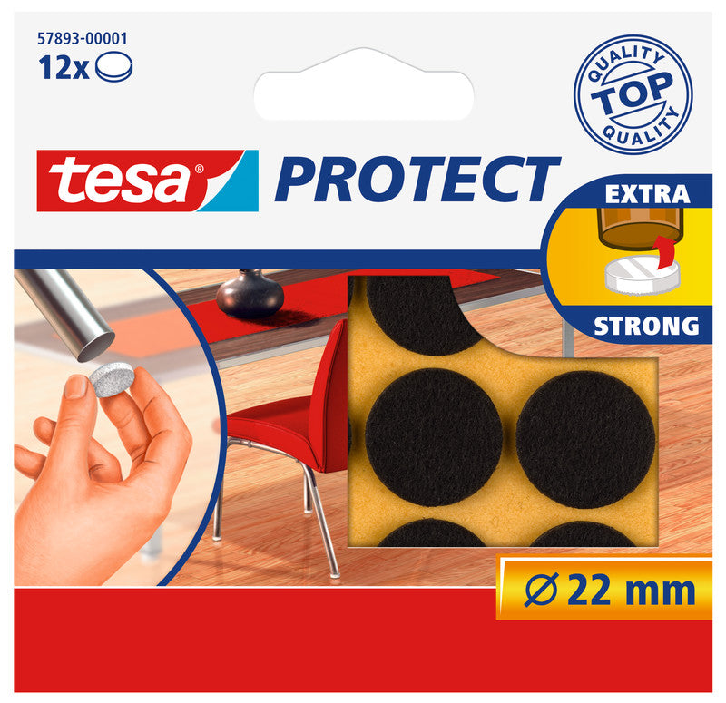 TESA Filzgleiter 57893-00001-01 – 12 Stück