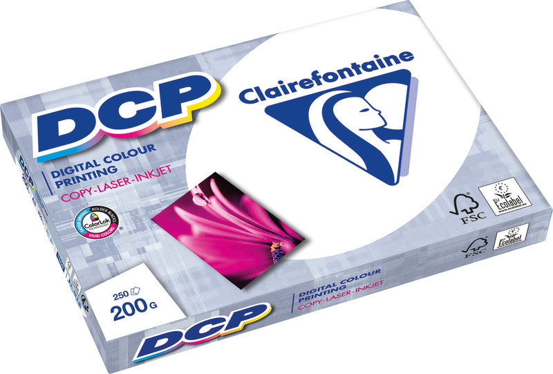 Clairefontaine Laserdruckpapier – A3, 200 g/m², hochweiss – für Inkjet/Laser/Kopierer – FSC – 250 Blatt