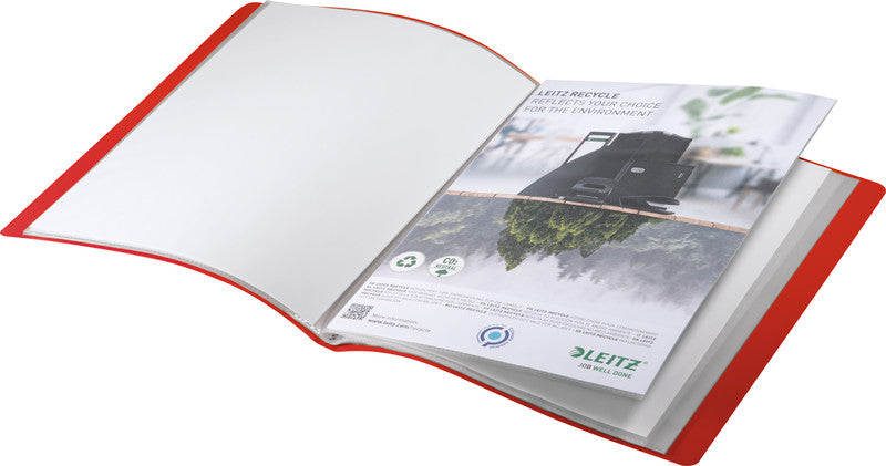 Leitz Sichtbuch A4, 40 Hüllen, PP, Rot – 1 Stück