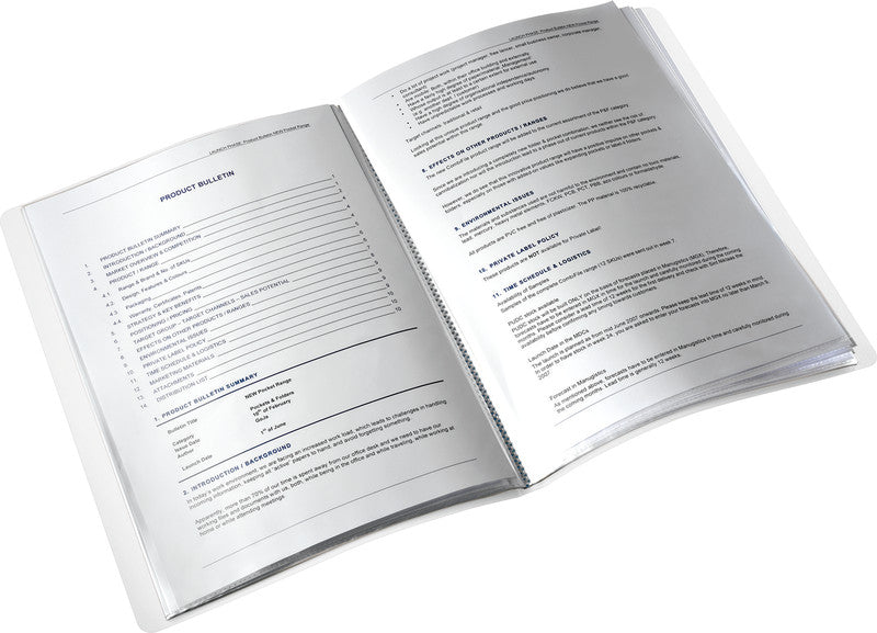 Leitz Sichtbuch 46310054 – 20 Sichttaschen, A4