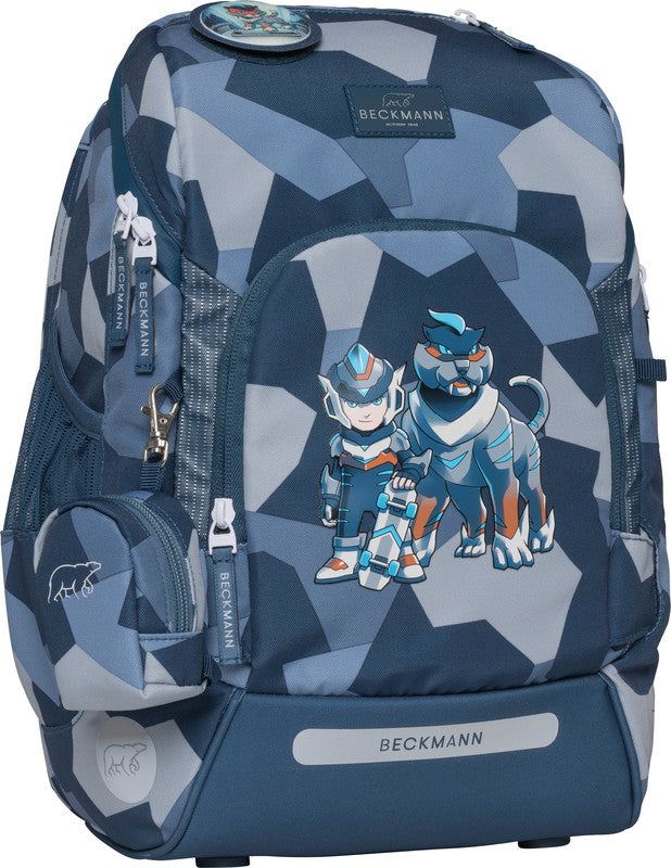 Beckmann Schulrucksack Active Air Flx – 6-teilig – Tiger Race – Recycelte Materialien