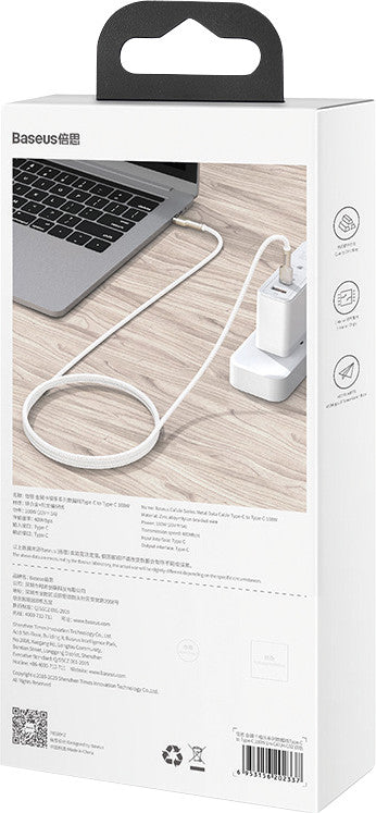 Baseus USB-Kabel, USB-C zu USB-C, 1 m, USB 2.0, für Geräte mit USB-C-Buchse