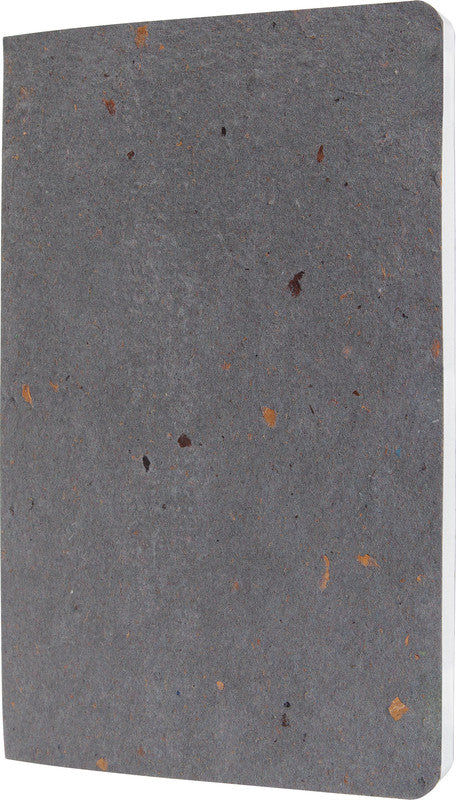 Sigel Notizheft, 140 × 200 mm, liniert, Fadenheftung, 100 Seiten, 100 g/m² – dunkelgrau