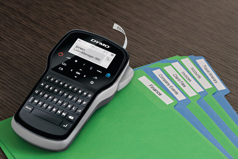 DYMO LabelManager 280 – Beschriftungsgerät, für Schriftbänder bis 12 mm, USB, Akku