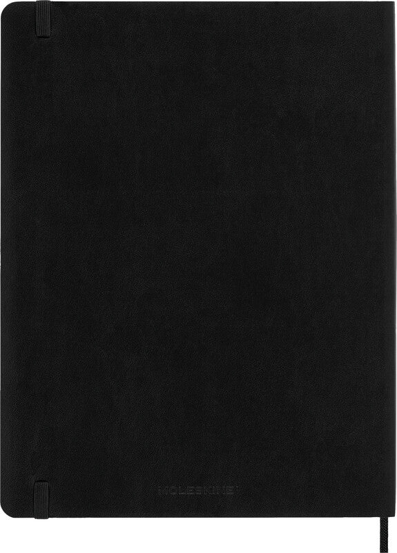 Moleskine Agenda – 1 Woche pro Seite, gebunden, 19 × 25 cm, 2026, schwarz, FSC