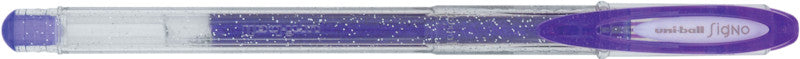 Uni-Ball Signo Sparkling Gelschreiber – violett, 0,7 mm, für dunkles Papier, Kappe