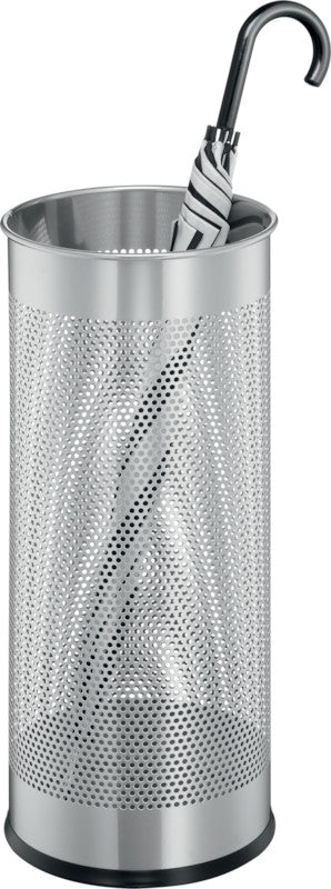 Durable Schirmständer – Metall, Silber, 28,5 l, Ø 26 cm × 62 cm
