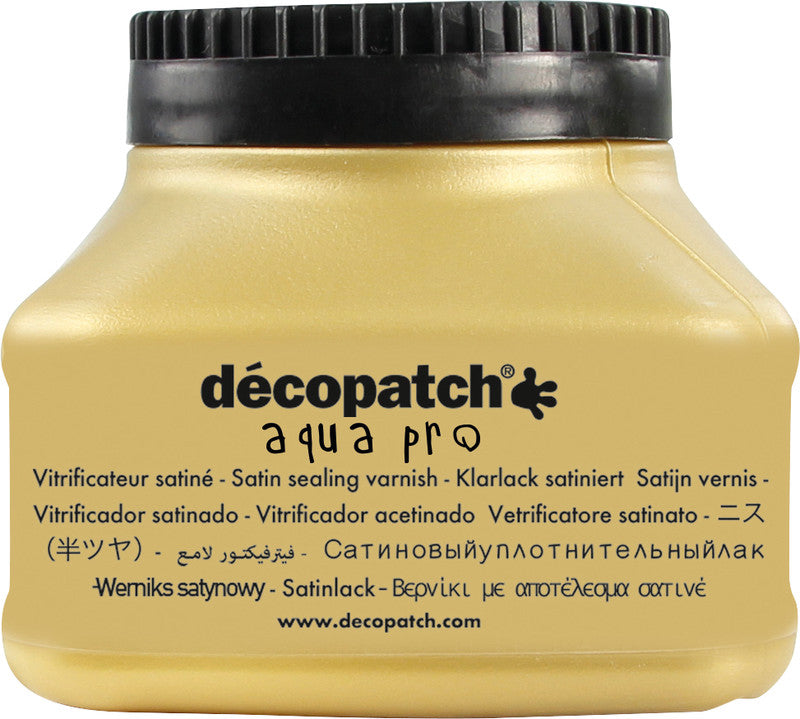 Décopatch Serviettentechnik-Lack – Transparent, Satinierter Effekt, 90 ml, für Karton, Holz & Keramik