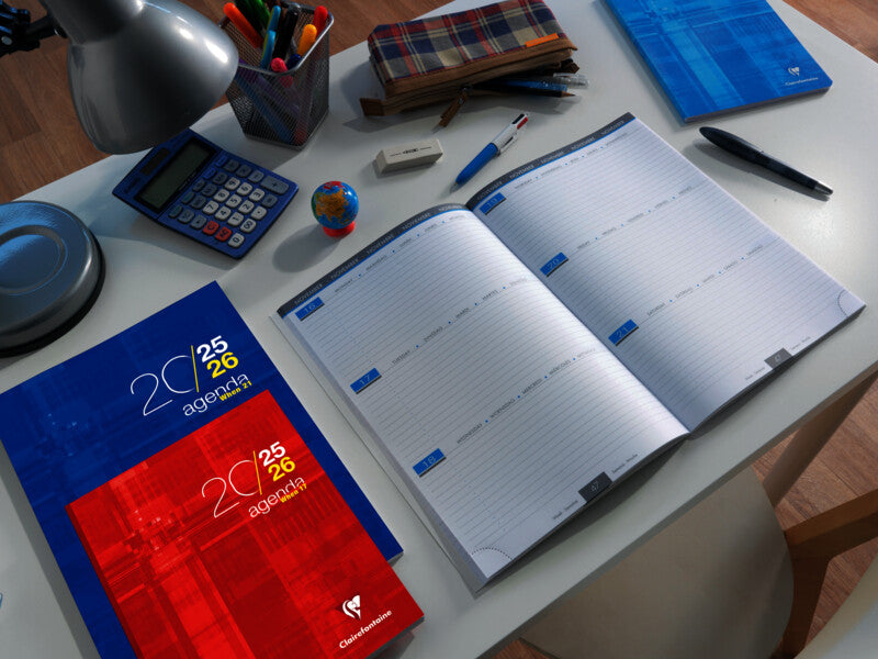 Clairefontaine When 21 Schüleragenda – 1 Woche/2 Seiten, gebunden, A4, Aug–Jul, sortiert, PEFC