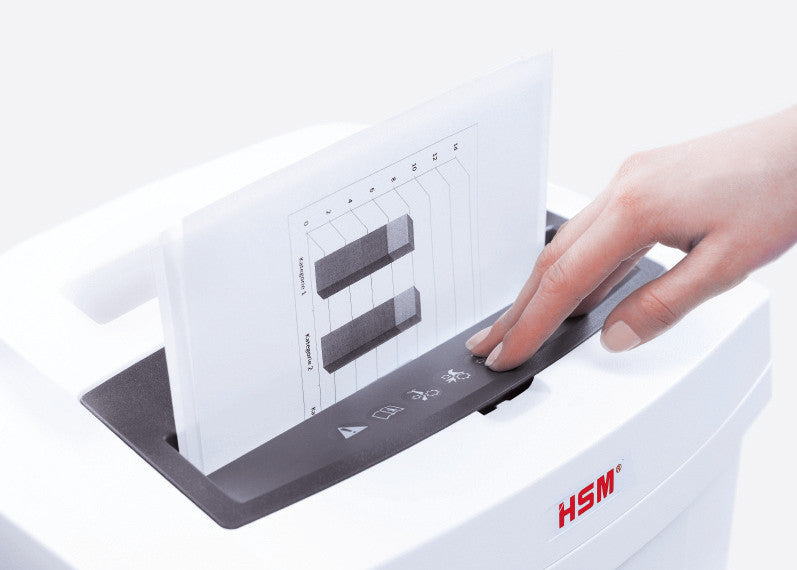 HSM Securio C16/3,9 – Aktenvernichter, DIN P-2, Streifenschnitt 3,9 mm, 14 Blatt, 25 l, A4