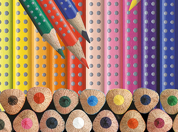 Faber-Castell Aquarellfarbstift Colour Grip 2001 – Smaragdgrün, Ø 3 mm, Dreikantig, FSC