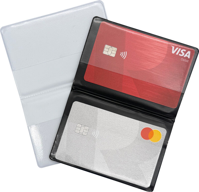 Kolma Dokumentenhülle – für Kreditkarten – 95 × 63 mm, Kunststoff, schwarz – 1 Stück
