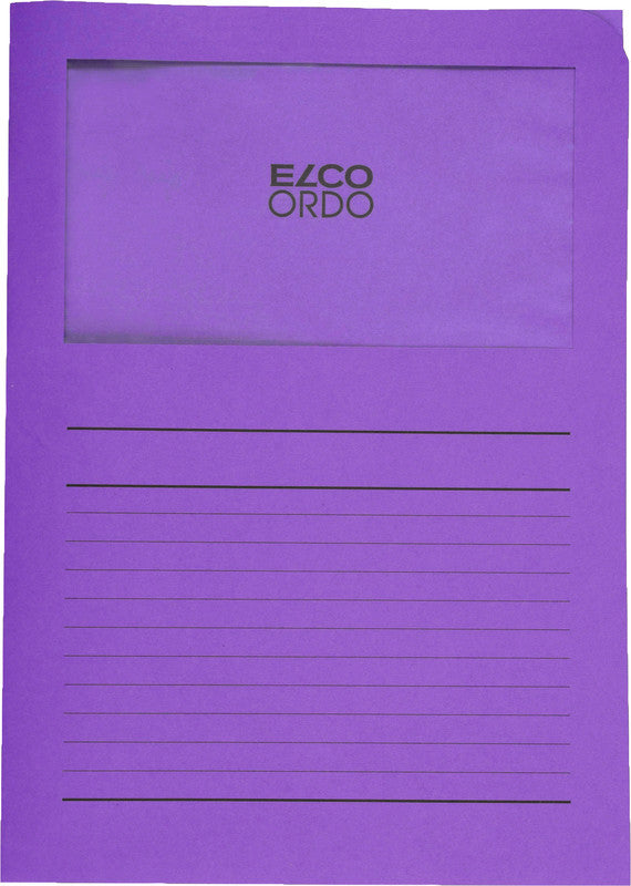 Elco Sichtmappe A4 – 100 Hüllen, Violett, Papier