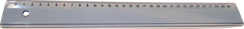 Sieco Lineal – Kunststoff – 30 cm – Tuschekante – Rauchgraublau
