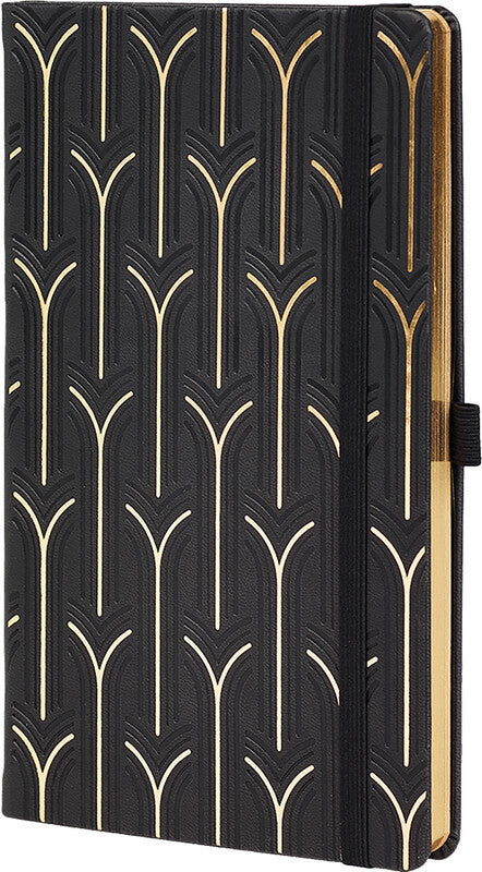 Castelli Notizbuch, 190 × 250 mm, liniert, Leimbindung, Hardcover, 192 Seiten, 80 g/m² – mehrfarbig