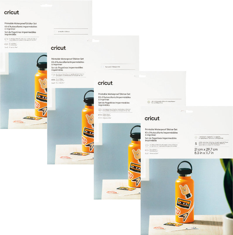 Cricut Stickerkarton Smart Paper – für Cricut Maker, Explore 3 und Joy Xtra – A4 – weiss – 6 Stk.