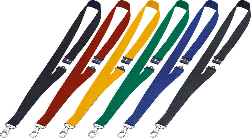 Durable Schlüsselanhänger – Kunststoff (PET), B 20 × H 440 mm, gelb, 10 Stk.