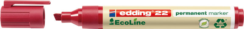 Edding Permanent Marker – rot, blau, grün, schwarz, 4er Set