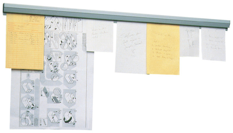 Booffice Magnetleiste – 310 × 40 mm, grau, selbstklebend