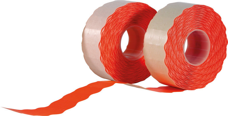 Noname Schuletiketten – 26×12 mm, Papier, permanent haftend, Wellenrand, 1500 Stk
