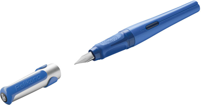 Pelikano – Federspitze M – für Rechtshänder – Blau – Patronen