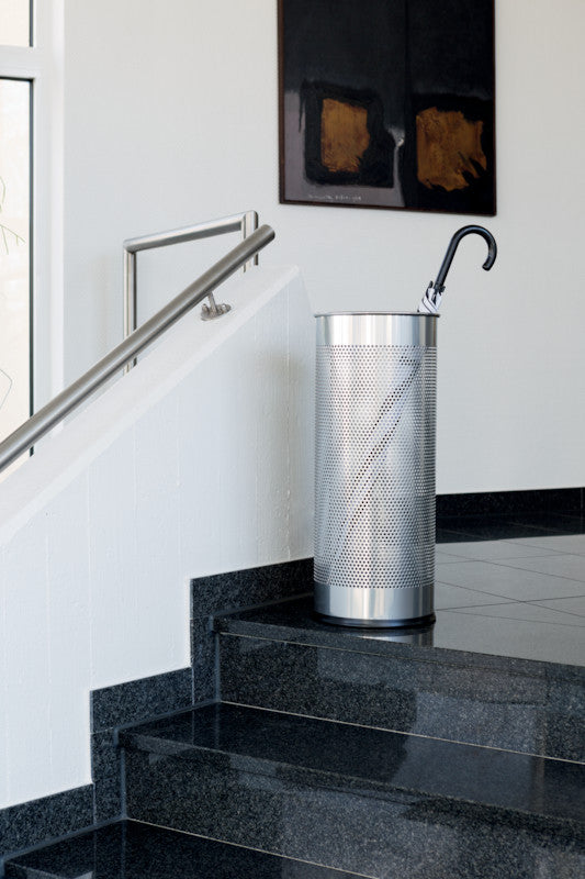Durable Schirmständer – Metall, Silber, 28,5 l, Ø 26 cm × 62 cm