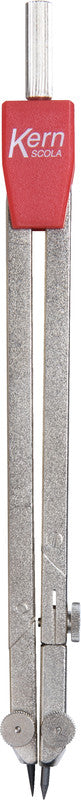 Kern scola Zirkel – Schenkellänge 16 cm, Radius 23 cm, Gelenkschenkel, Messing, Silber