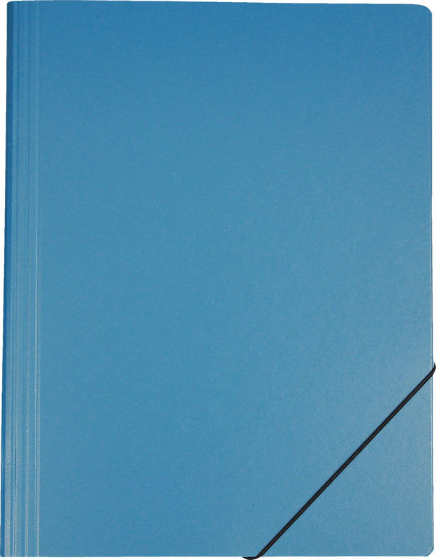 EROLA Sammelmappe für A4, Karton, Blau, mit Gummizug