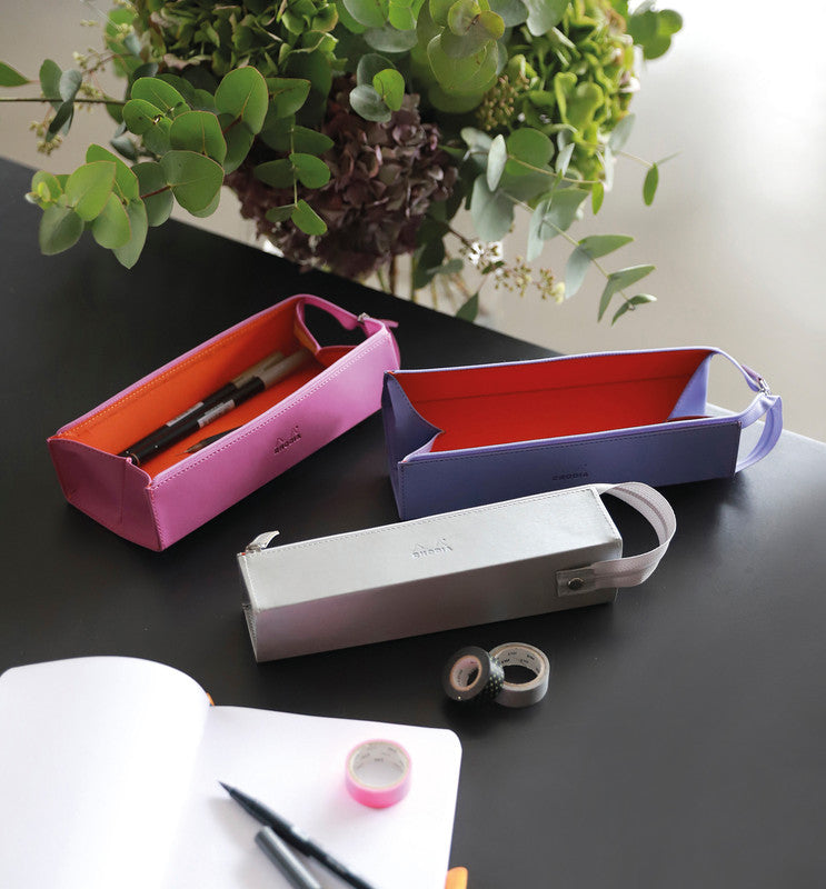 Rhodia Hartschalenetui, leer – nachtblau – Kunststoff – 23,0 × 5,0 × 5,0 cm