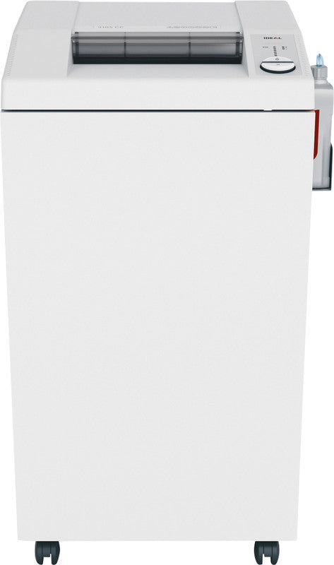 Ideal 3105/CC – Aktenvernichter, DIN P-5, Partikelschnitt 2 × 15 mm, 26 Blatt, 140 l, A3, mit automatischem Öl