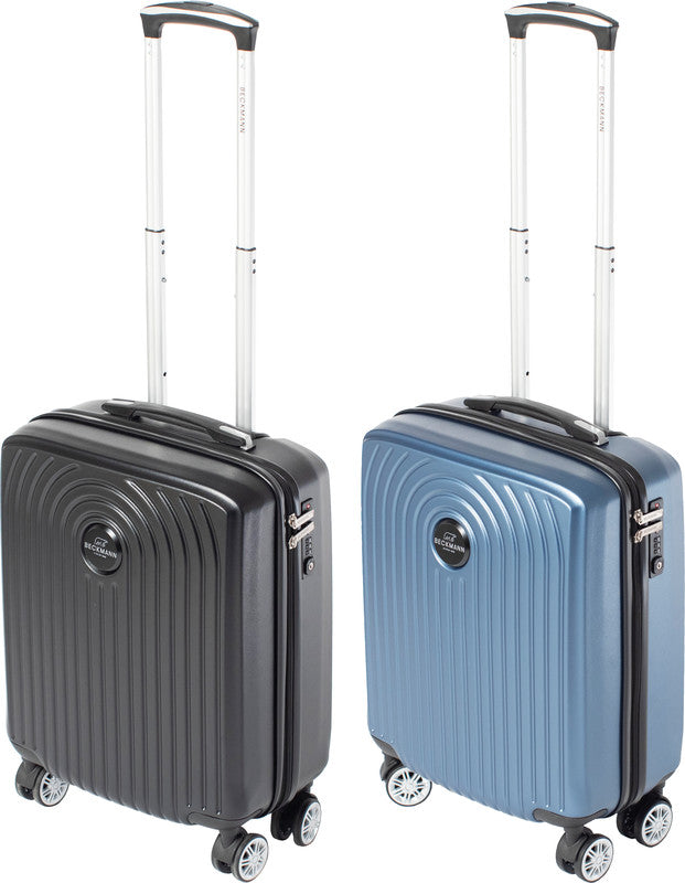 Beckmann Handgepäck-Trolley Motion – 40 l, Hartschale PP, 4 Doppelrollen, mit TSA, schwarz, 39 × 55 × 23 cm