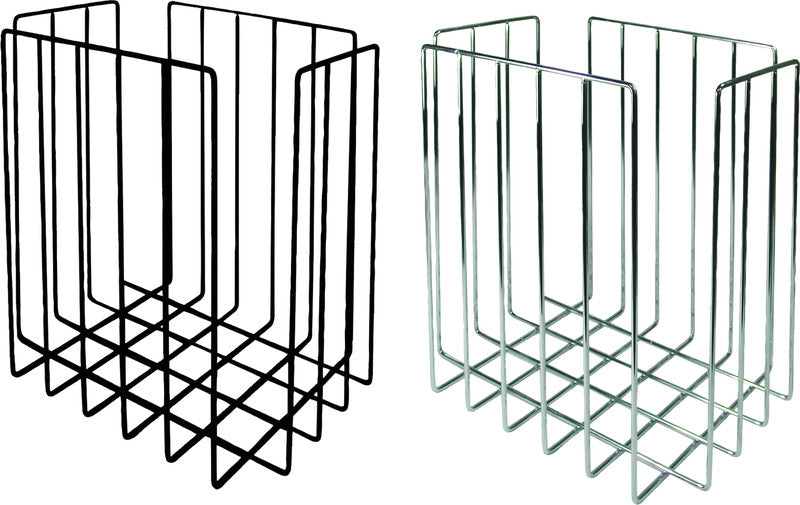 Abel Zeitungsbinder – Chrom, Schwarz, 370 × 370 mm – für Format C4
