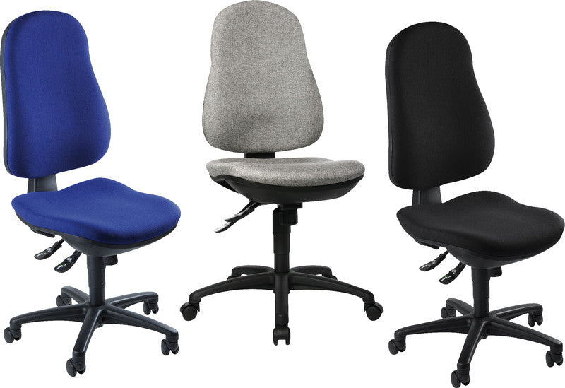 Topstar Bürostuhl Support Sy – Sitzhöhe 52–55 cm, 110 kg, Schwarz