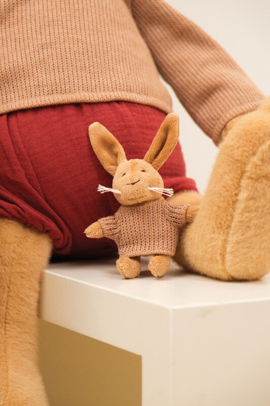 Egmont Plüschtier Hase Lenny – 9 cm – Braun – Plüsch