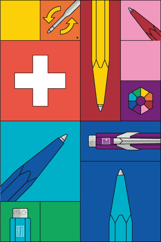 Caran d-Ache Kugelschreiber – türkisblau, Aluminium