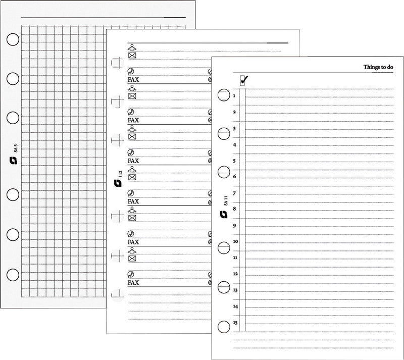 Succes Kalender-Einlage – 6-fach, 9,5 × 15,0 cm