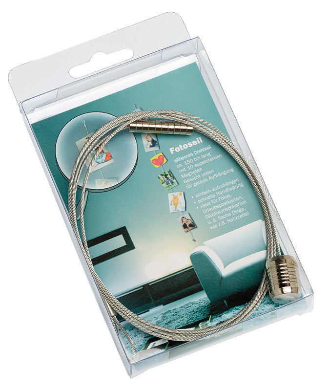 Walther Design Fotoseil, schwarz, Metall, 150 cm, magnetisch – eco:plus