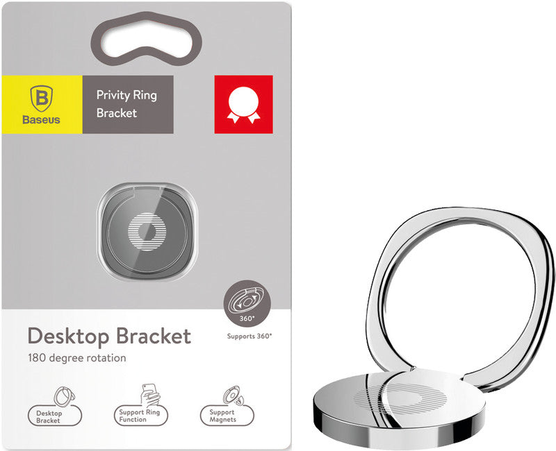 Baseus Ringhalterung Privity – Ø 30 mm, Zink, Silber