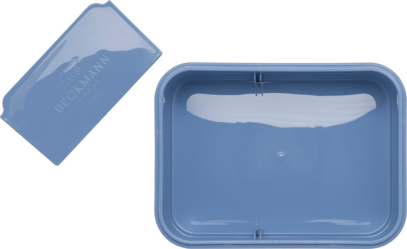 Beckmann Lunchbox – 1,7 l – mit herausnehmbarem Innenteiler – PP – blau – 18 × 14 × 7 cm