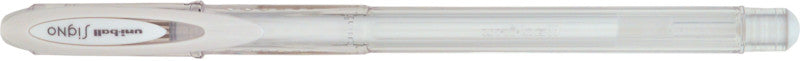 Uni-Ball Signo Gel-Ink Angelic – Tintenroller, schnelltrocknend, mit Kappe, 0,4 mm, weiss, für Linkshänder